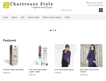 Tablet Screenshot of chartreusestyle.com